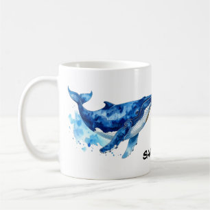 Buckelwal Hope Timmy in Aquarell Kaffeetasse