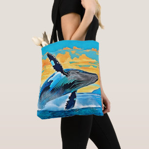 Buckelwal-Ozean-Freiheits-Sprung-Design Tasche