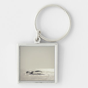 Buckelwal, Schwanz über Wasseroberfläche Schlüsselanhänger