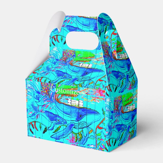 Buckelwale Geschenkschachtel (Vorderseite)