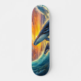 Buckelwale im Raumdesign von Rich AMeN Gill Skateboard