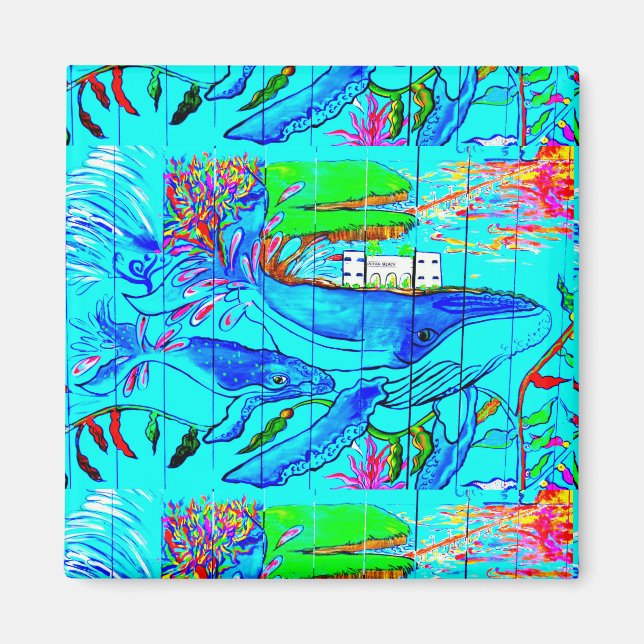 Buckelwalmagnet Magnet (Vorne)