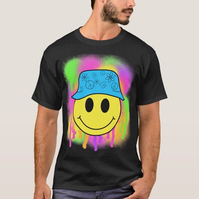 Bucket Hat Smiley T-Shirt (Vorderseite)