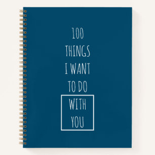 Bucket List Couple Plans Blue Journal Notizbuch