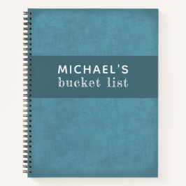 Bucket List Journal für Typ personalisiertes Noteb Notizbuch
