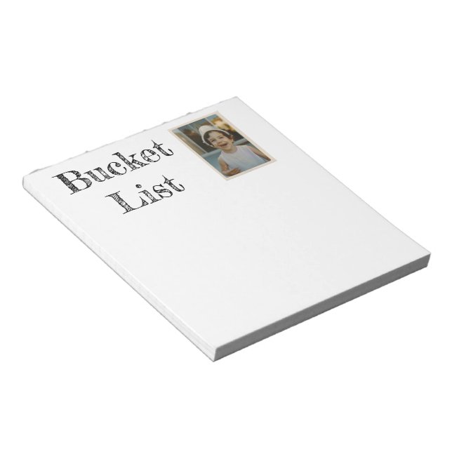 Bucket List Notizblock (angewinkelt)