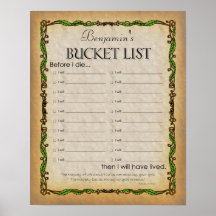 Bucket List Poster