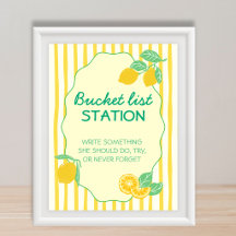 Bucket List Station Advice Lemon Graduation