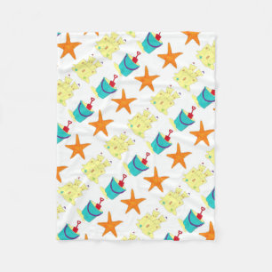 Bucketbucketstrand von Starfish Sand Toys Castle Fleecedecke