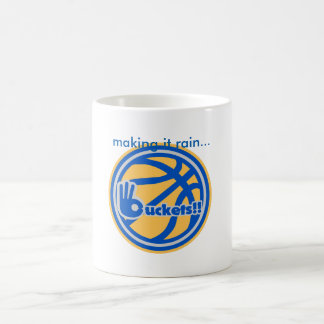 buckets la tasse de logo de basket-ball d'or