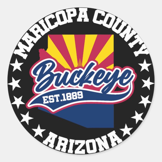 Buckeye, Arizona Runder Aufkleber (Vorderseite)