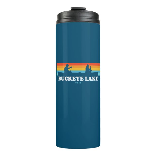 Buckeye Lake Ohio Canoe Thermosbecher (Vorderseite)
