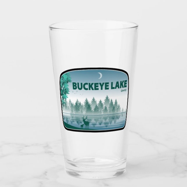 Buckeye Lake Ohio Deer Glas (Vorderseite)
