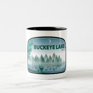 Buckeye Lake Ohio Deer Zweifarbige Tasse