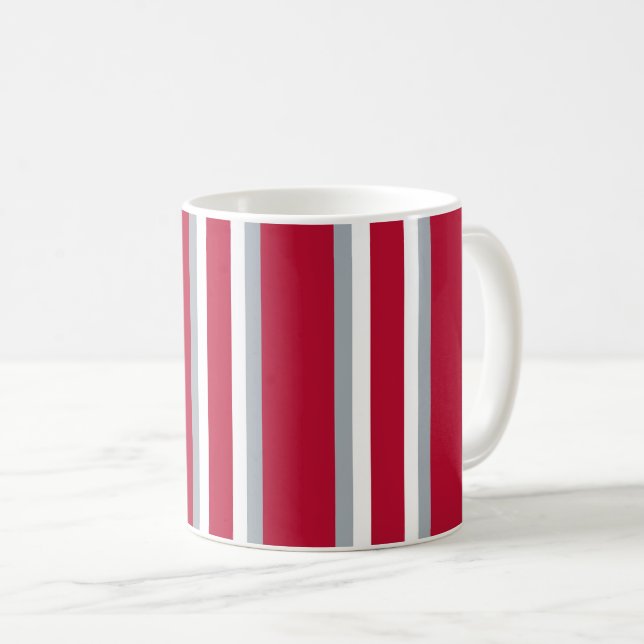 Buckeye-Polo-Streifen Kaffeetasse (VorderseiteRechts)