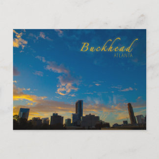 Buckhead Skyline bei Sunset Postkarte