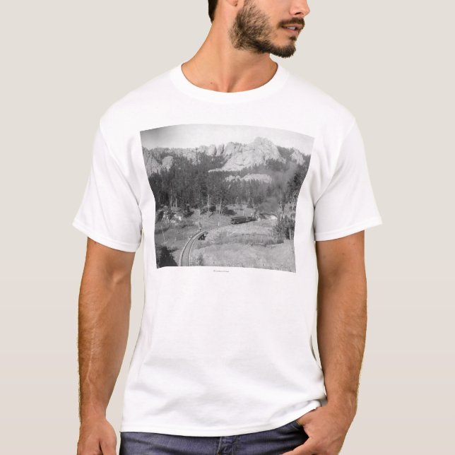 Buckhorn Berge über Bahnstrecken hinaus T-Shirt (Vorderseite)