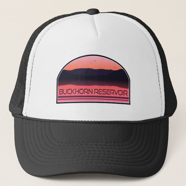 Buckhorn Reservoir North Carolina Red Sunrise Truckerkappe (Vorderseite)