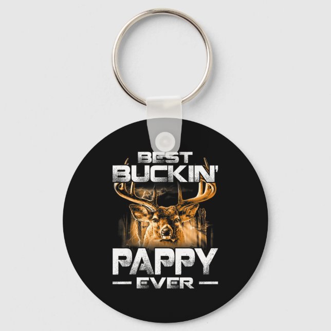Buckin' Pappy Ever Shirt Deer Hunting Bucking Fath Schlüsselanhänger (Vorderseite)