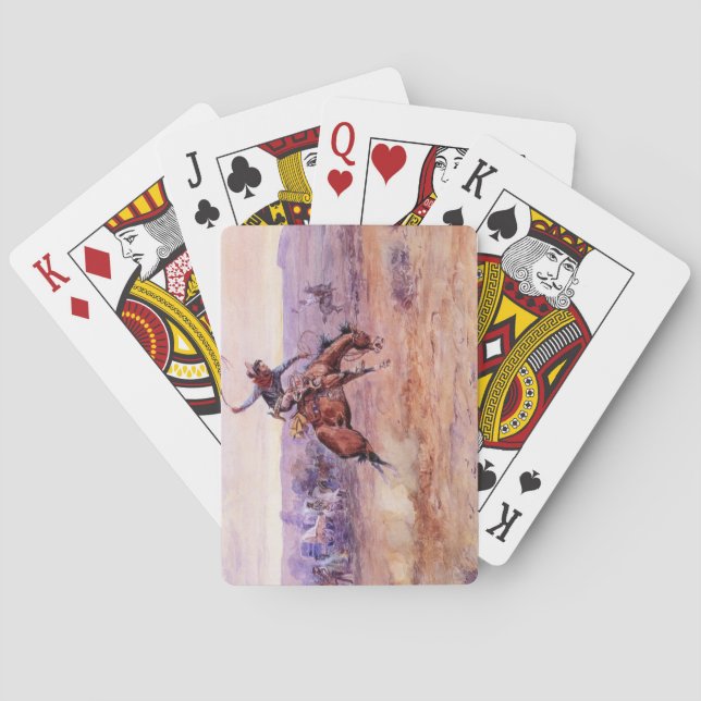 Bucking Bronco (Das Spiel eines wilden Pferdes) Spielkarten (Rückseite)
