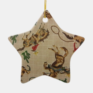 Bucking Bronco Keramikornament