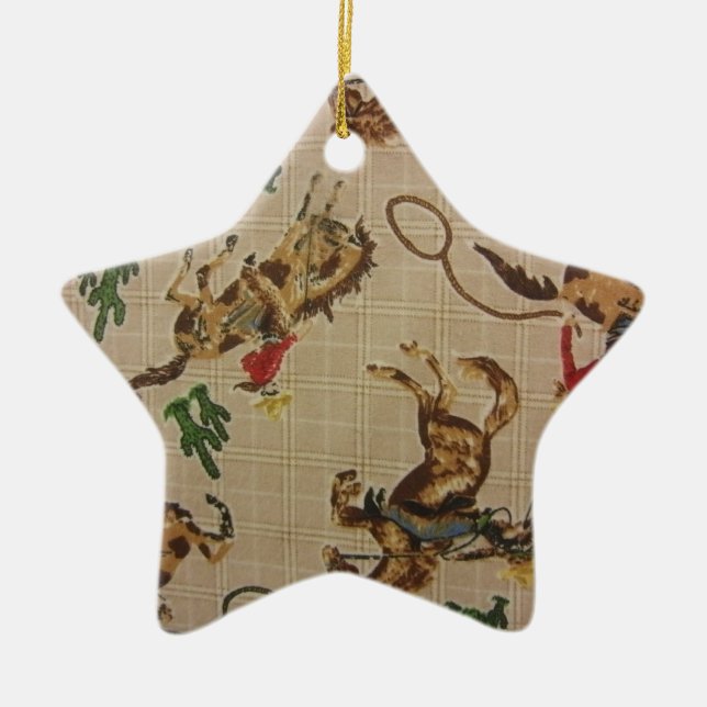 Bucking Bronco Keramikornament (Vorne)