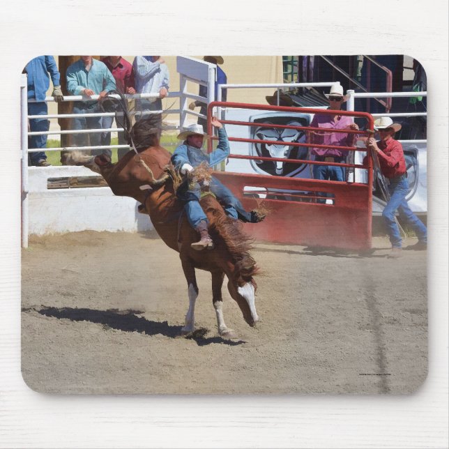 Bucking Bronco und Rodeo Cowboy #Gift Mousepad (Vorne)