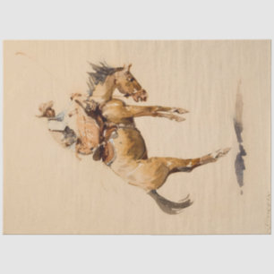 Bucking Bronco von Edward Borein Seidenpapier