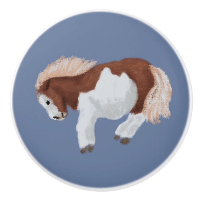 Bucking Pony  Keramikknauf (Vorderseite)