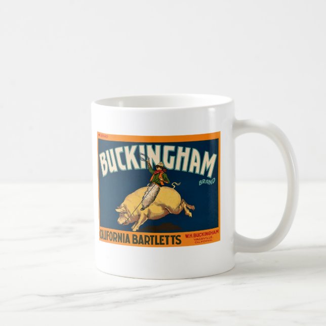 Buckingham Bartlettbirne Äpfel - Vintager Kaffeetasse (Rechts)