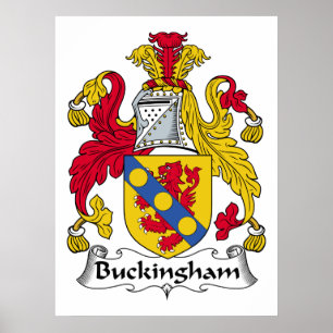 Buckingham Familienwappen Poster