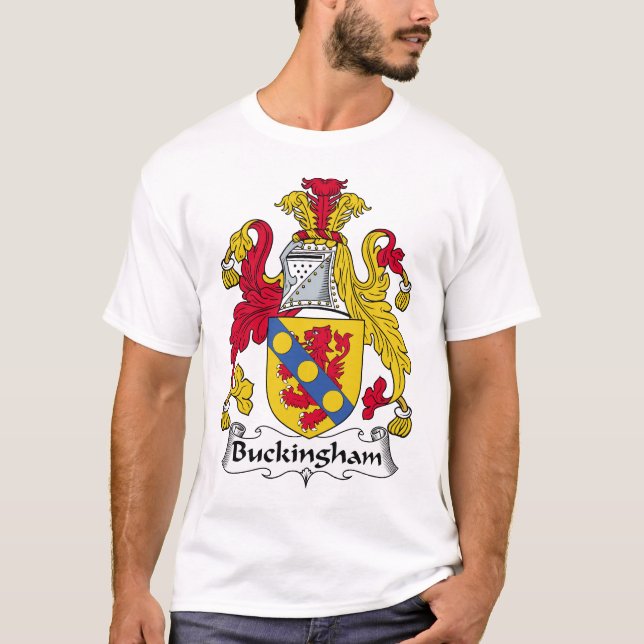 Buckingham Familienwappen T-Shirt (Vorderseite)