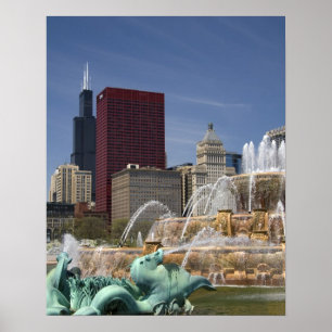 Buckingham Fountain in Grant Park, Poster