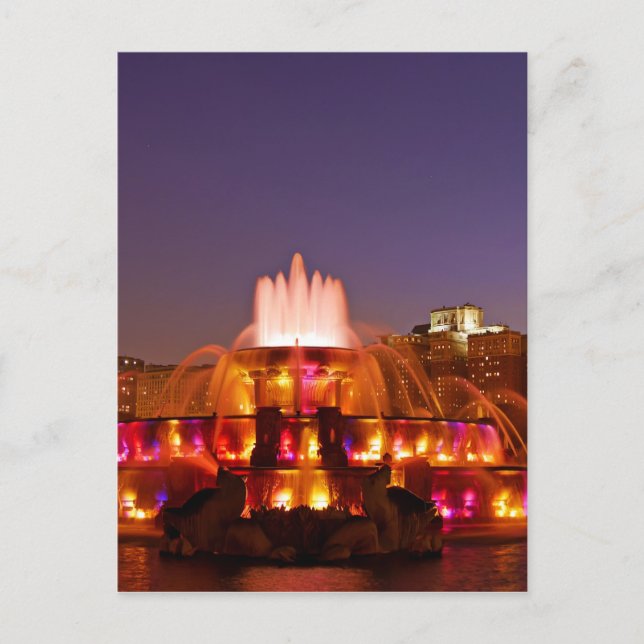 Buckingham Fountain Postkarte (Vorderseite)