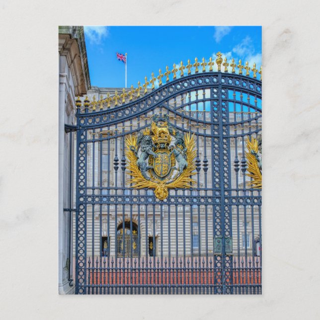 Buckingham Palace Gates, Londres Carte postale bri (Devant)