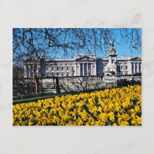 Buckingham Palace, London Blume Postkarte