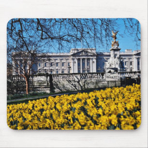 Buckingham Palace, London-Blumen Mousepad