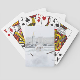 Buckingham Palace Snowman London Spielkarten