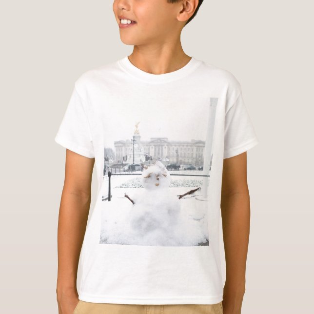 Buckingham Palace Snowman London T-Shirt (Vorderseite)