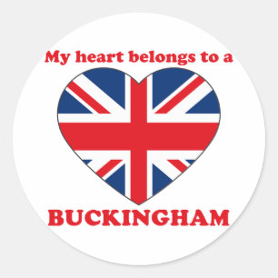 Buckingham Runder Aufkleber
