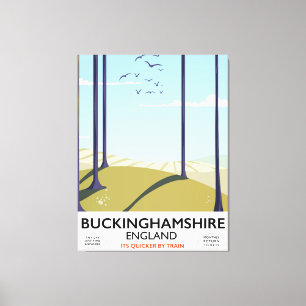 Buckinghamshire England Eisenbahn-Reiseposter Leinwanddruck