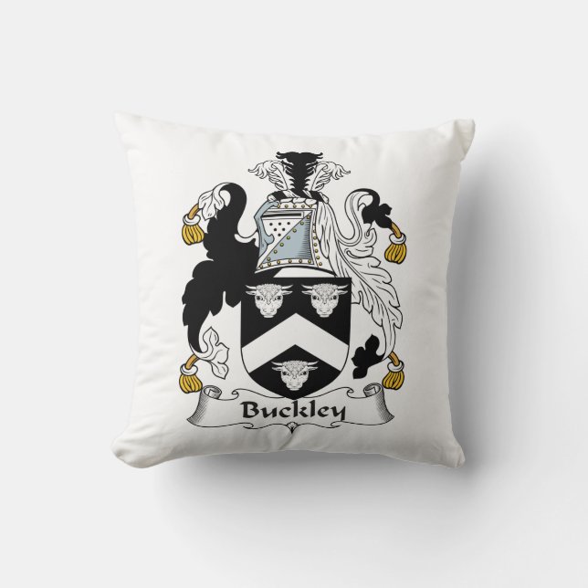 Buckley Familienwappen Kissen (Vorderseite)
