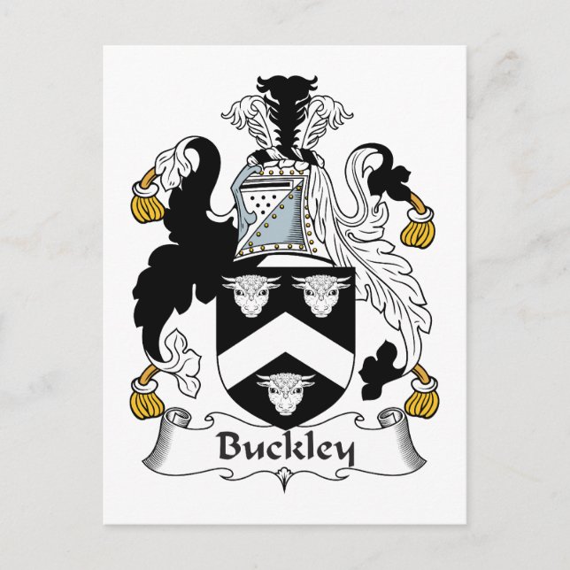 Buckley Familienwappen Postkarte (Vorderseite)