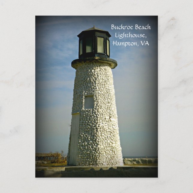 Buckroe Beach Lighthouse Hampton, VA Carte postale (Devant)