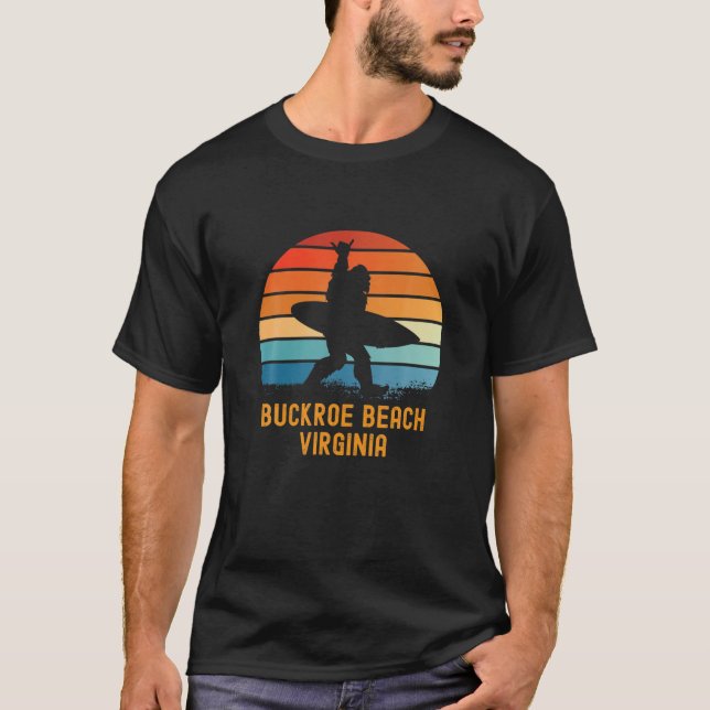 Buckroe Beach - Virginia Sasquatch Souvenir T-Shirt (Vorderseite)