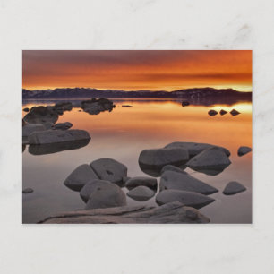 Buck's Beach Sunset, Lake Tahoe... Postkarte
