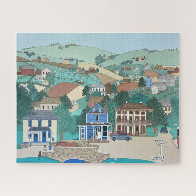 Bucks County PA Primitive Jigsaw Puzzle (Horizontal)