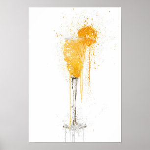 Buck's Fizz Cocktail Poster