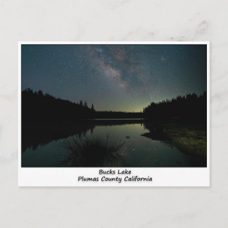 Bucks Lake Nachtszene Postkarte