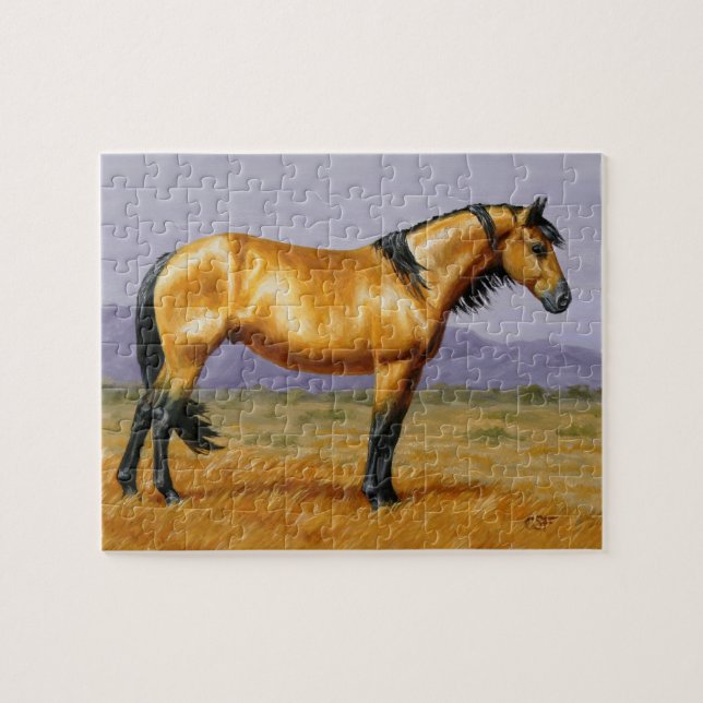 Bucksin Wild Horse Mustang Stallion (Horizontal)